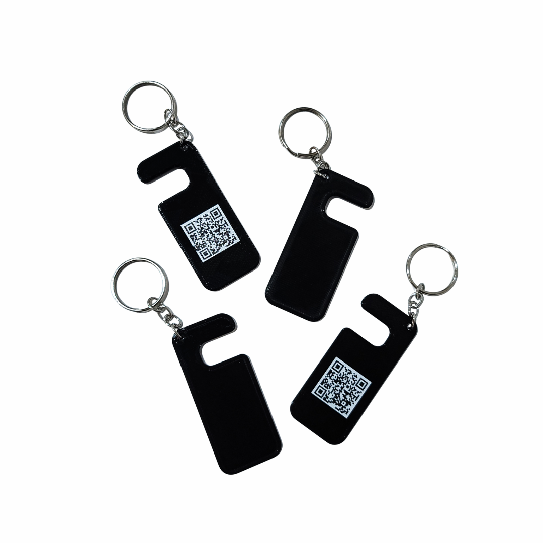 Support téléphone en porte-clés